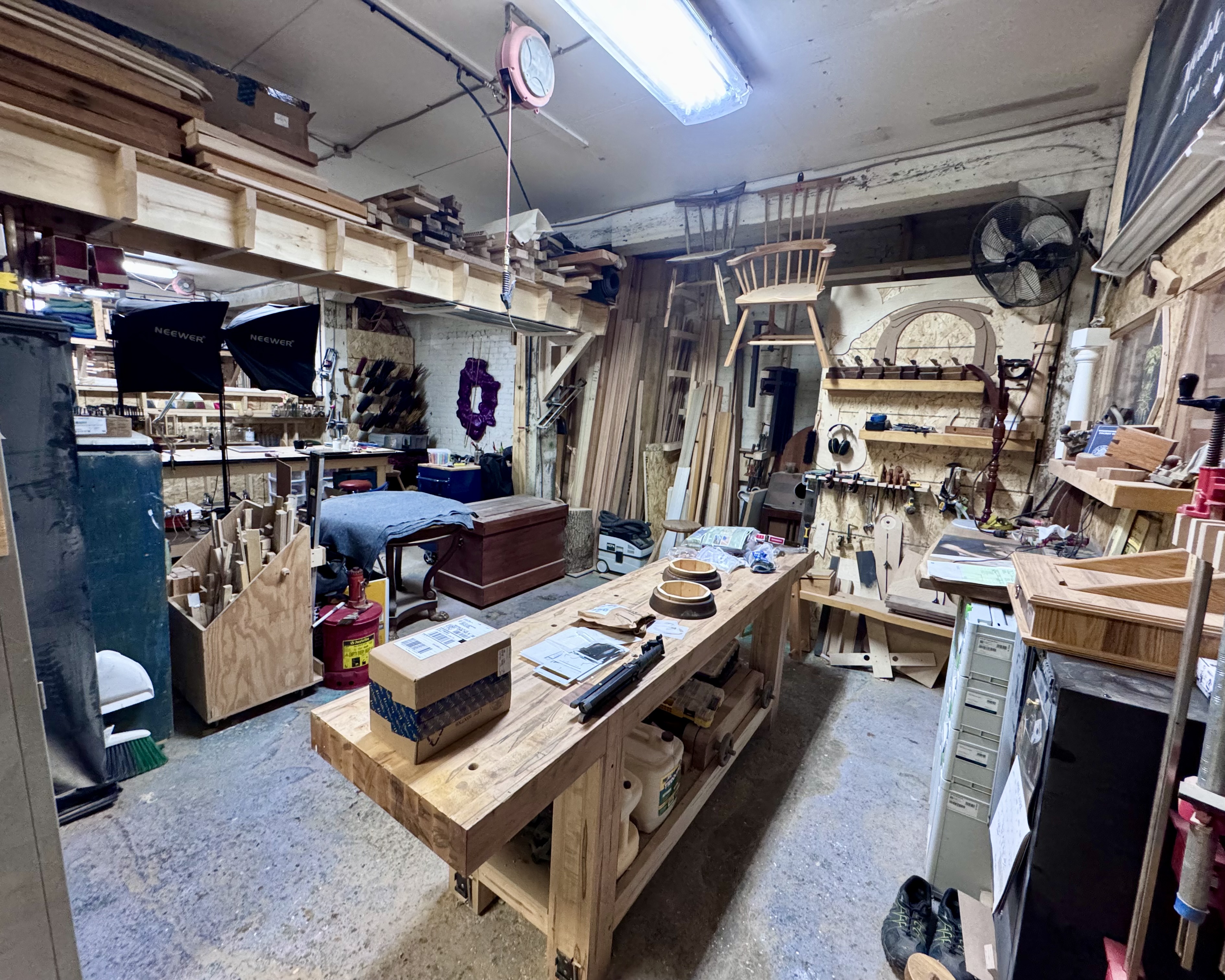 Établi dans l'atelier